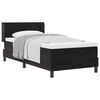 vidaXL Boxspringbett mit Kopfteil Schwarz 190 x 90 cm Samt