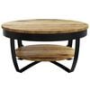 vidaXL Couchtisch Raues Massives Mangoholz 65x32 cm