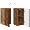 vidaXL TV-Schrankset Wandmontiert 2 pcs Altholz Holzwerkstoff