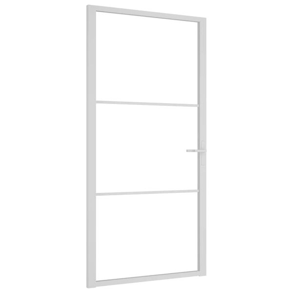 vidaXL Innent&uuml;r 102,5x201,5 cm Wei&szlig; ESG-Glas und Aluminium