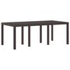 vidaXL Garten Essgruppe 7 pcs Braun Polt Rattan