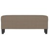 vidaXL Sitzbank Taupe 100x35x41 cm Stoff