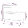 vidaXL Nachttisch Wei&szlig; 60x34x51 cm Massivholz Kiefer