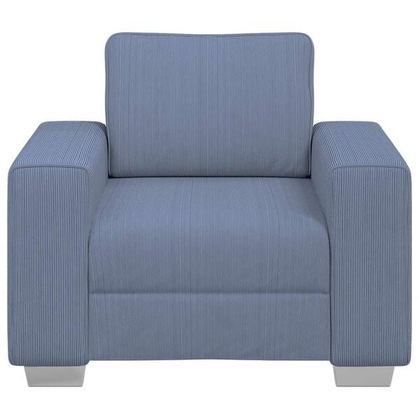 vidaXL Sessel Blau 60 cm Cordstoff