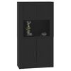 vidaXL Highboard Schwarz Holzwerkstoff