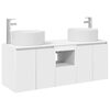 vidaXL Badezimmerschrank-Set 3 stk. Wei&szlig; 49,5 x 44,5 x 65,5 cm