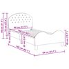 vidaXL Kinderbettgestell mit Kopfteil Polizeiblau 80 x 160 cm Samt