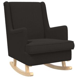 vidaXL Schaukelstuhl Schwarz 62 x 80 x 85 cm Boucl&eacute;