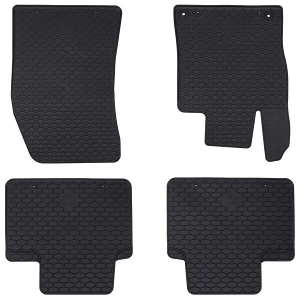 vidaXL Autofu&szlig;matte 4 pcs Schwarz Geeignet f&uuml;r 308 SW 2021- Gummi