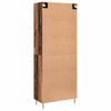 vidaXL Highboard Wandmontiert Altholz 69,5 x 34 x 180 cm Holzwerkstoff