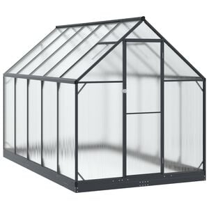vidaXL Garten Gew&auml;chshaus mit T&uuml;r Anthrazit 183,5 x 303,5 x 207 cm