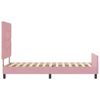 vidaXL Boxspringbett mit Kopfteil Rosa 80 x 200 cm Samt