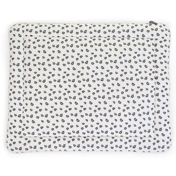 CHILDHOME Krabbeldecke 95x75 cm Jersey Leopard