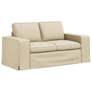 vidaXL Sofa Creme 162 x 80 x 82 cm Stoff