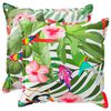 vidaXL Kissenbezug 2 stk. HOUTEN Mehrfarbig 55 x 55 cm Polyester