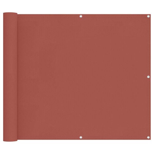 vidaXL Balkonsichtschutz Terrakotta 100 x 800 cm Oxford-Stoff