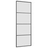 vidaXL Schiebet&uuml;r mit Beschlag 76x205 cm ESG-Glas & Aluminium