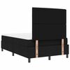 vidaXL Boxspringbett mit Matratze Schwarz 120 x 190 cm Stoff