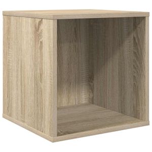 vidaXL Vinyl Album Box Sonoma-Eiche 37 x 36,5 x 38 cm Holzwerkstoff