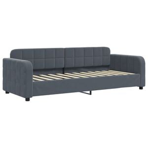 vidaXL Tagesbett Dunkelgrau 80x200 cm Samt