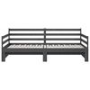 vidaXL Tagesbett Ausziehbar Grau 2x(80x200) cm Massivholz Kiefer