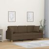 vidaXL 3-Sitzer-Sofa mit Kissen Braun 180 cm Stoff