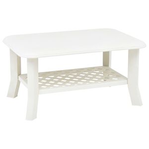vidaXL Couchtisch Wei&szlig; 90x60x46 cm Kunststoff
