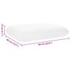 vidaXL Schlafkissen Uni Wei&szlig; 60 x 40 x 13 cm