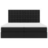 vidaXL Aufbewahrungsbett mit Matratze Schwarz 180 x 200 cm Kunstleder