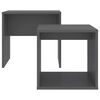 vidaXL Couchtisch-Set Grau 48 x 30 x 45 cm Holzwerkstoff