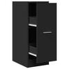vidaXL Apothekerschrank Schwarz 30x41x77,5 cm Holzwerkstoff
