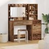 vidaXL Schminktisch mit Regal Braun 78,5 x 41 x 135 cm Holzwerkstoff