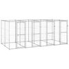 vidaXL Outdoor-Hundezwinger Verzinkter Stahl 9,68 m&sup2;