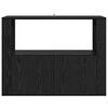 vidaXL Sideboard Schwarz Eichen-Optik 80 x 30 x 60 cm Holzwerkstoff
