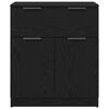 vidaXL Sideboard Schwarz Eichen-Optik 60 x 30 x 70 cm Holzwerkstoff