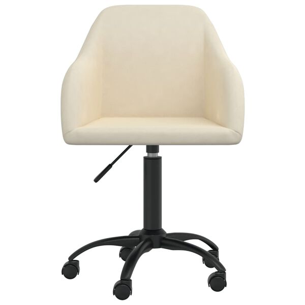 vidaXL Esszimmerst&uuml;hle 6 Stk. Drehbar Creme Samt