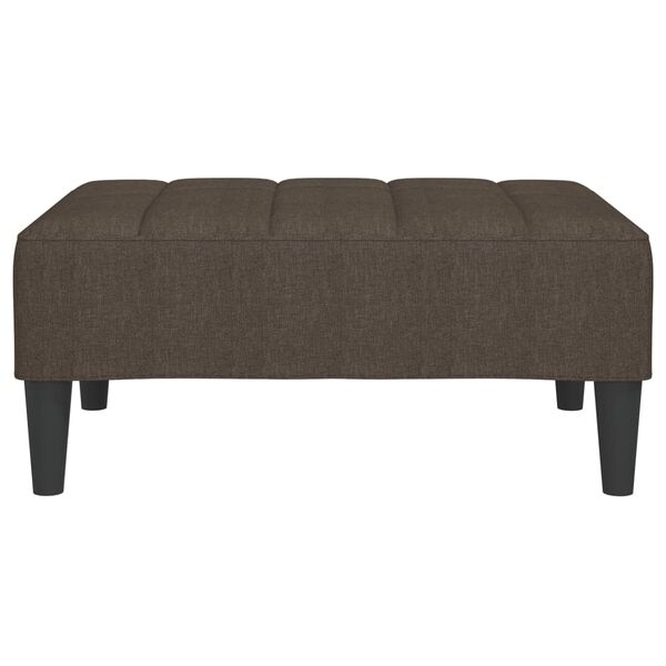vidaXL Fu&szlig;hocker Braun 78x56x32 cm Stoff