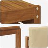 vidaXL Outdoor-Sofagarnitur 8 pcs Natur und Beige Massivholz Akazie