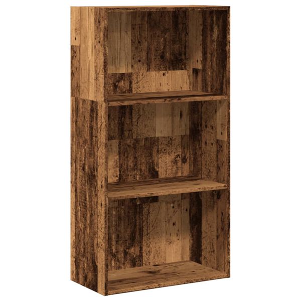 vidaXL B&uuml;cherregal Altholz-Optik 60x30x114 cm Holzwerkstoff