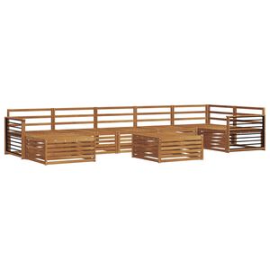 vidaXL Sofagarnituren 8 pcs Natur Massivholz Akazie