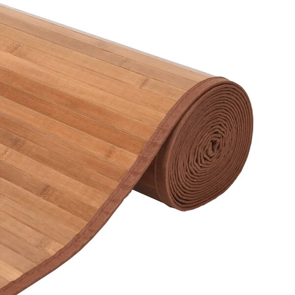 vidaXL Teppich Rechteckig Natur 60x500 cm Bambus