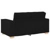 vidaXL 2-Sitzer Sofa Schwarz 120 cm Stoff