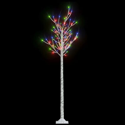 vidaXL Weihnachtsbaum 180 LEDs 1,8 m Bunt Indoor Outdoor