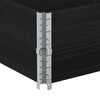 vidaXL Paletten-Aufsatzrahmen 2 Stk. Schwarz 150x50 Massivholz Kiefer