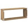 vidaXL W&uuml;rfel-Wandregale 2 Stk. Artisan-Eiche 60x15x23 Holzwerkstoff
