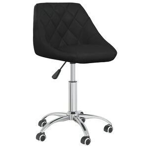 vidaXL B&uuml;rostuhl Drehbar Schwarz Kunstleder