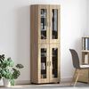 vidaXL Highboard FLORIN Sonoma-Eiche 60 x 35 x 182 cm Holzwerkstoff