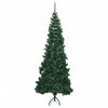 vidaXL K&uuml;nstlicher Eck-Weihnachtsbaum Gr&uuml;n 240 cm PVC