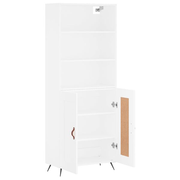 vidaXL Highboard Weiß 69,5x34x180 cm Holzwerkstoff
