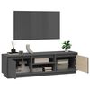 vidaXL TV-Schrank Grau 140x35x40 cm Massivholz Kiefer